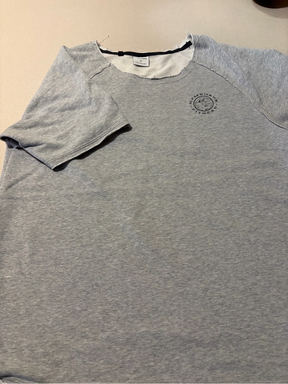 Gymshark Light Gray Short Sleeve Crewneck Tee